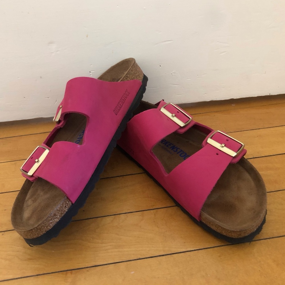 Hot Pink Arizona Birkenstock Sandals